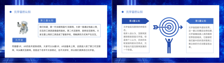 大气蓝色互联网元宇宙概念企业培训讲师讲座PPT模板-4