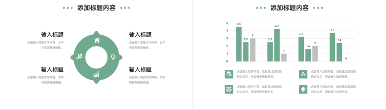 绿色简洁工作经验分享部门周例会汇报PPT模板-8