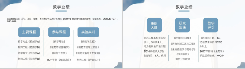 蓝色简约高级专业技术职务申报答辩学术成果汇报PPT模板-3