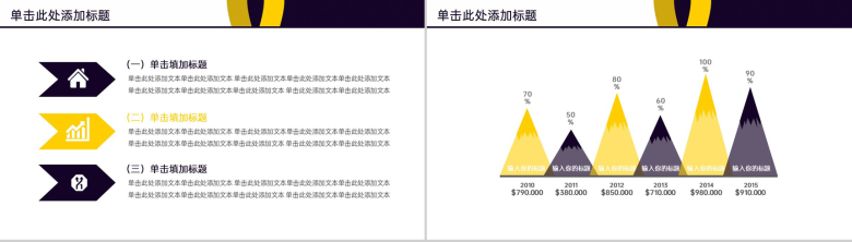 黑黄商务企业年终述职汇报项目工作计划PPT模板-4