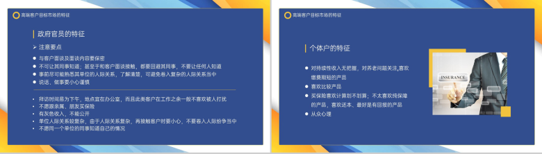 撞色商务风企业销售培训高端客户开拓方法PPT模板-10