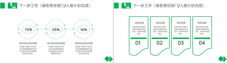 绿色商务风公司月度质量例会工作总结汇报PPT模板-16