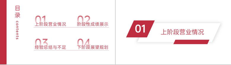 红色商务超市工作汇报营业情况总结演讲PPT模板-2