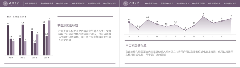 紫色简约大学数学专业毕业答辩国内外研究现状PPT模板-15