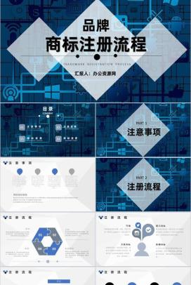 互联网公司产品商标申请注册流程及商标变更方法PPT模板