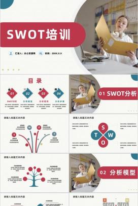 企业市场分析公司SWOT案例战略分析PPT模板