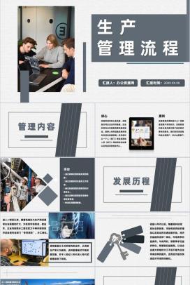 公司仓库仓储项目业务管理生产流程优化分析PPT模板