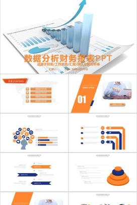 团队业务分析数据分析财务报表PPT