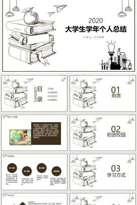 四川理工学院大学生暑期社会实践总结PPT模板