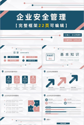 企业质量管理计划方案企业安全管理课程培训PPT模板