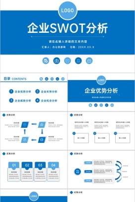 员工入职培训公司SWOT分析知识培训PPT模板