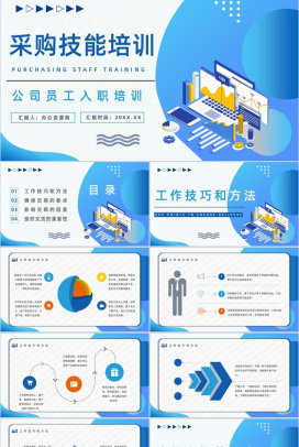 采购部门员工专业核心技能学习岗位技能培训感悟心得总结PPT模板