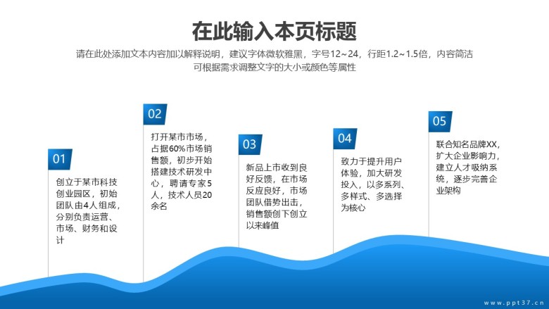 五项内容版式